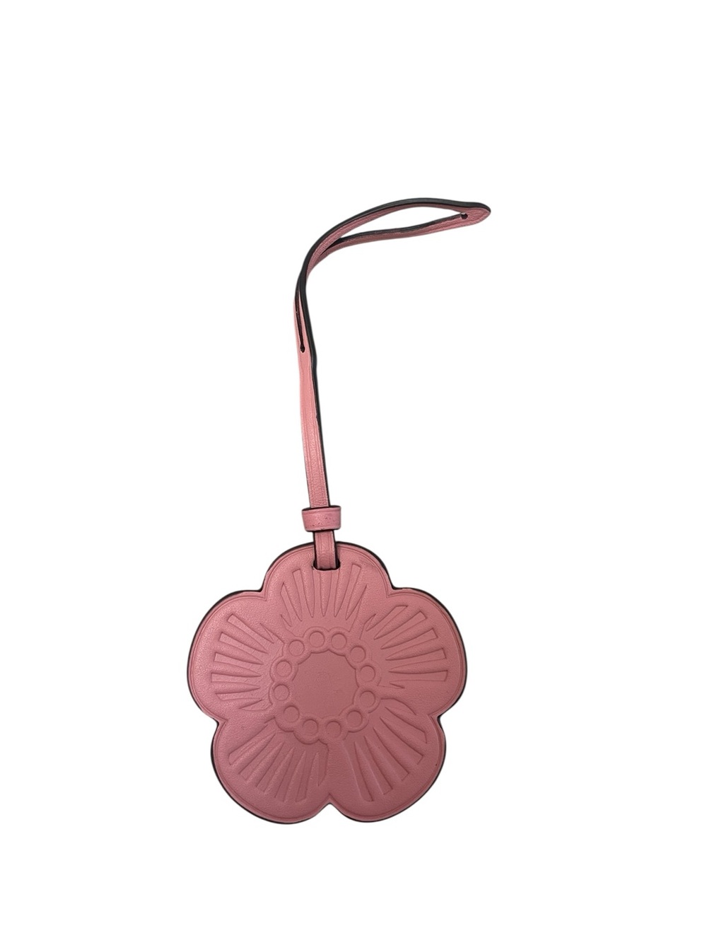Coach Pink Leather Tea Rose Bag Charm from 2026 Large Powder Pink Rowan